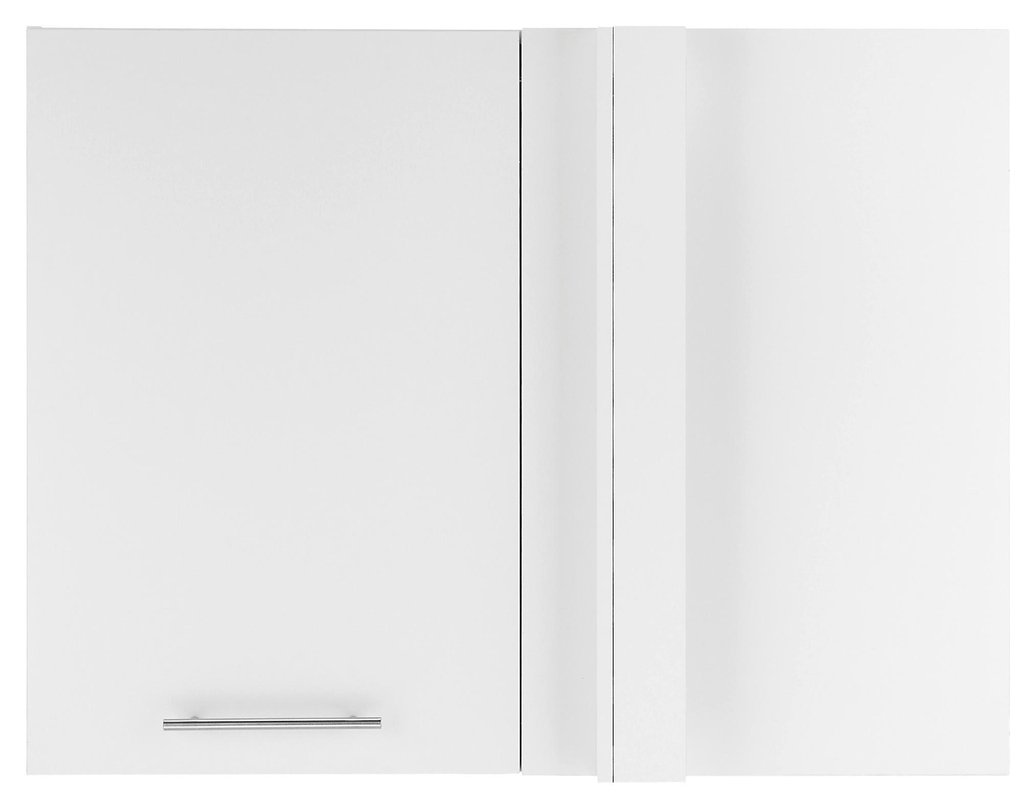 AUFSATZSCHRANK 100/76/68 cm in - Chromfarben/Weiß, Design, Holzwerkstoff/Metall (100/76/68cm)