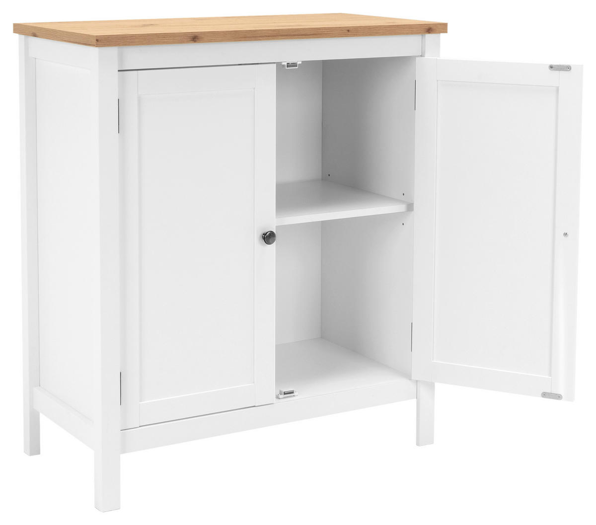 KOMMODE  in 80/90/40 cm  - Eichefarben, KONVENTIONELL, Holzwerkstoff/Metall (80/90/40cm) - MID.YOU