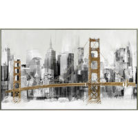 OBJEKTBILD Architektur 120/70 cm  - Silberfarben/Braun, Design, Holz/Kunststoff (120/70cm) - Monee