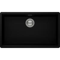 SPÜLE KIRN100XLFBNGT  - Schwarz, Basics, Stein (75,6/28,9/45,6cm) - Schock