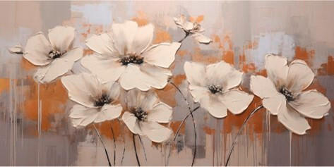 XXXL OBRAZ NA KOVU, květiny, 30/60/2 cm