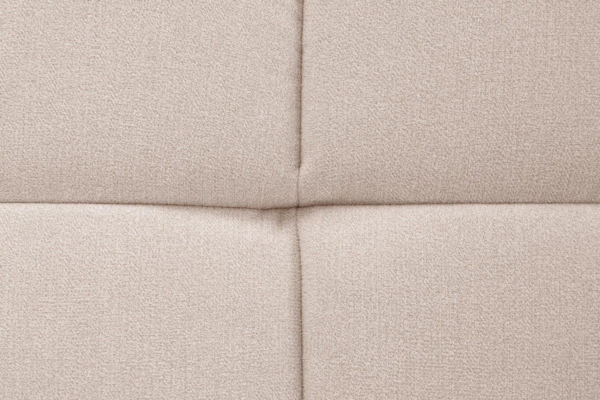 ECKSOFA in Velours Creme  - Creme/Schwarz, Konventionell, Kunststoff/Textil (298/168cm) - Carryhome