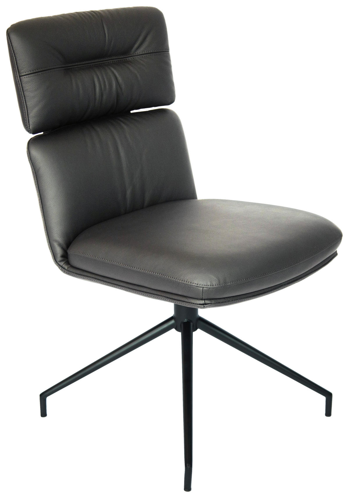 STOLIČKA, čierna - čierna, Design, kov/koža (50/92/64,5cm) - Dieter Knoll