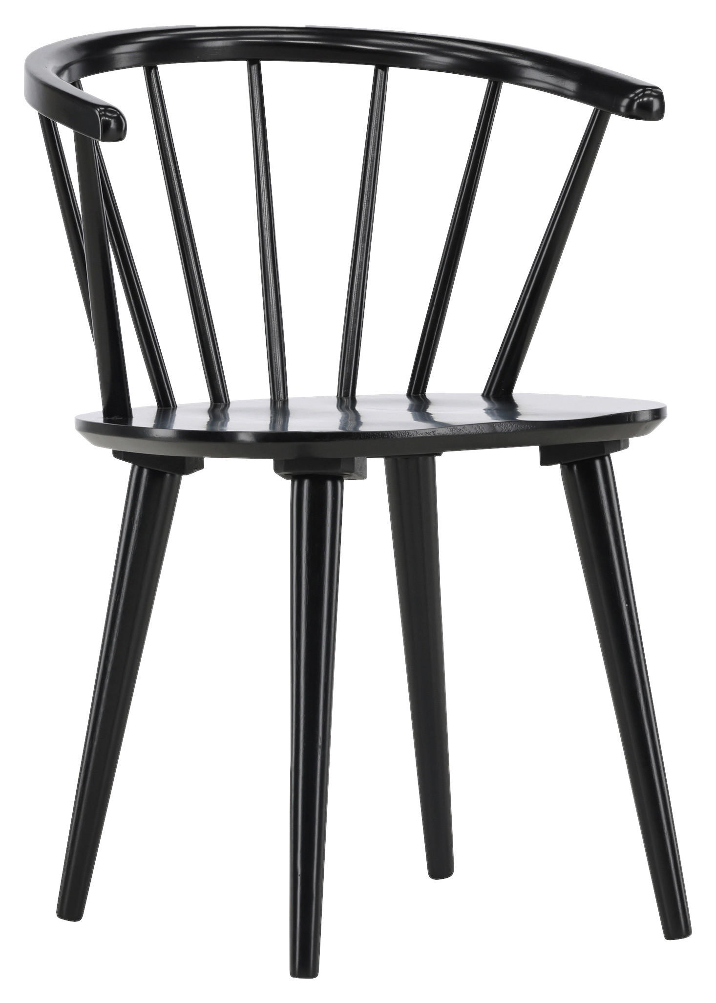 STUHL-SET 2 Stück abwischbar   - Schwarz, Design, Holz (55/75/53cm) - Livetastic