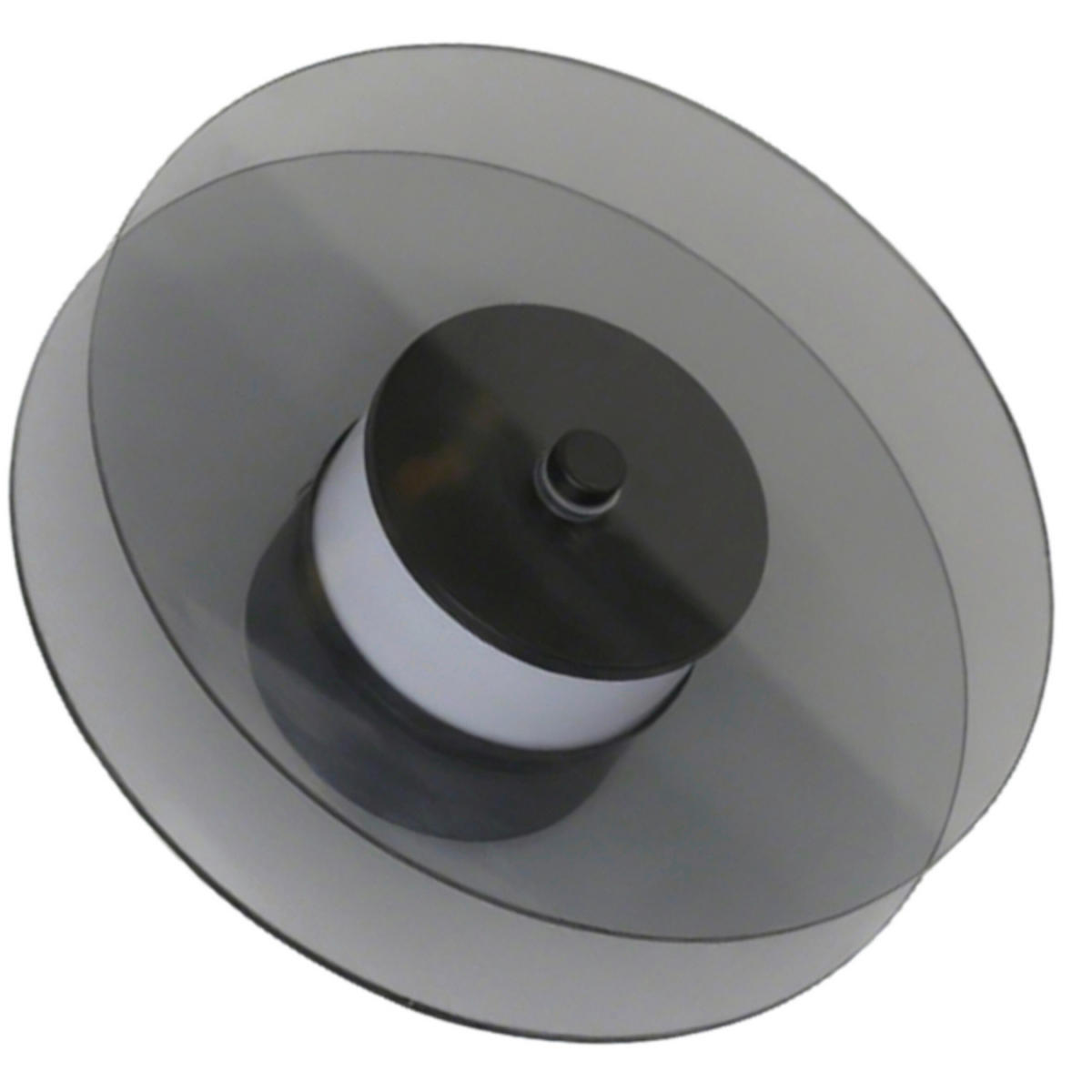 LED-WANDLEUCHTE Casy 20/20/7.8 cm  - Grau, Design, Glas (20/20/7.8cm)