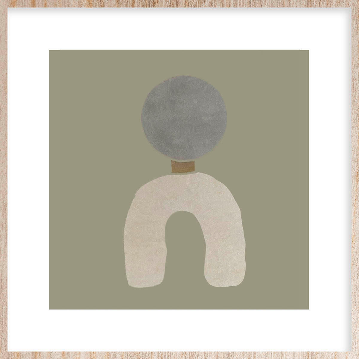 Wandkraft Bild Beige 74x74x10 cm