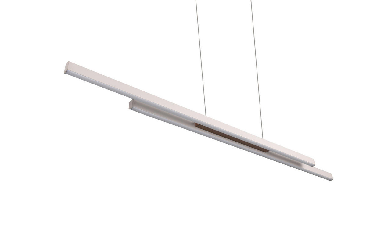 LED-PENDELLEUCHTE    - Braun/Grau, Design, Metall (110,0/150,0/8,5cm)