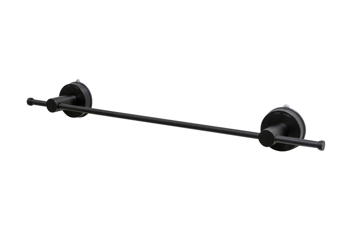 HANDTUCHSTANGE 55,5/6,5/7,2 cm  - Schwarz, Basics, Kunststoff/Metall (55,5/6,5/7,2cm) - Sadena