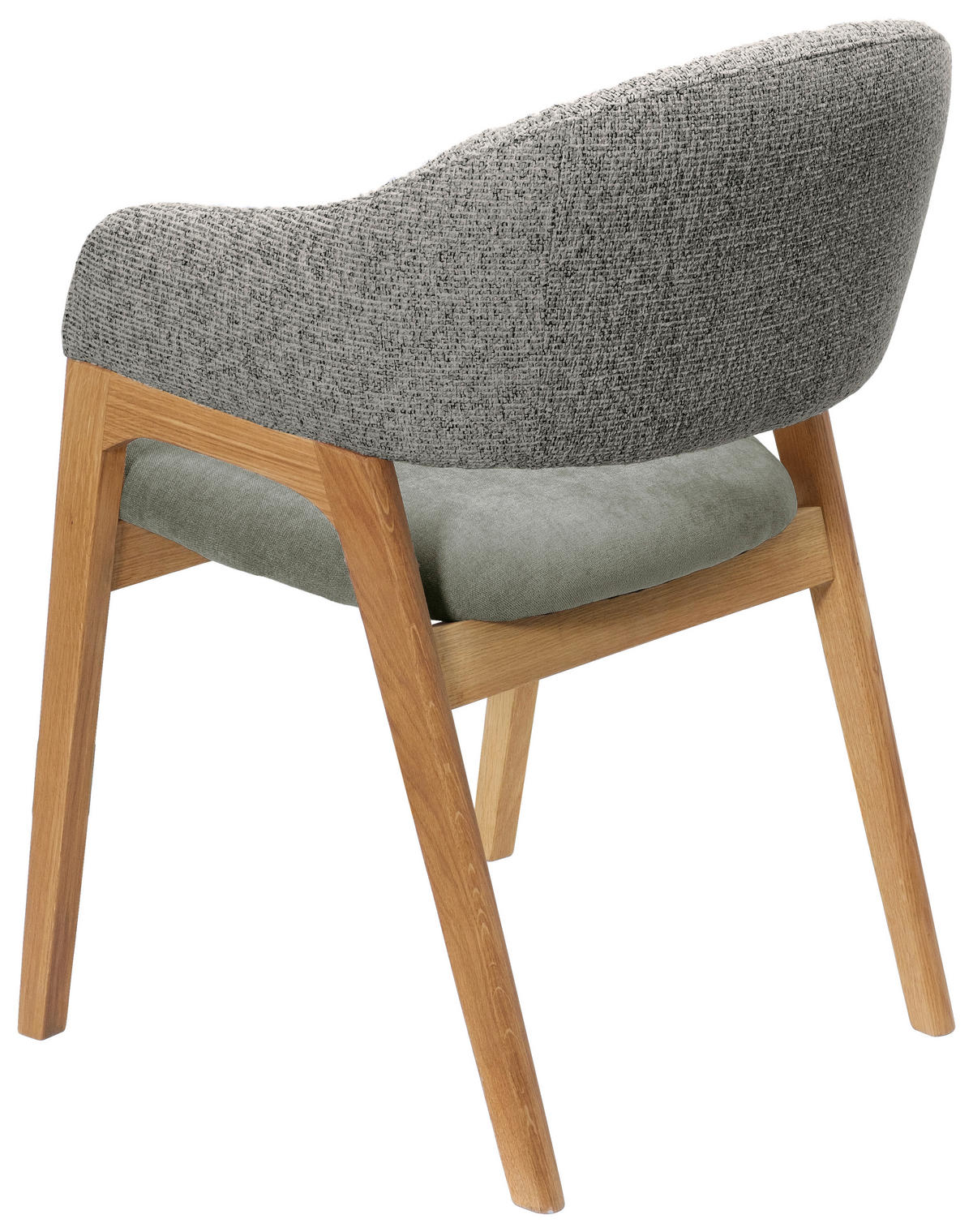 ARMLEHNSTUHL in Holz, Textil Grün  - Eichefarben/Grün, KONVENTIONELL, Holz/Textil (56,5/82,5/59,5cm) - Linea Natura