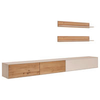 WOHNWAND Tarvis 4-teilig  in Sandfarben, Wildeiche  285/190/39 cm  - Sandfarben/Wildeiche, Design, Holz/Holzwerkstoff (285/190/39cm) - Dieter Knoll