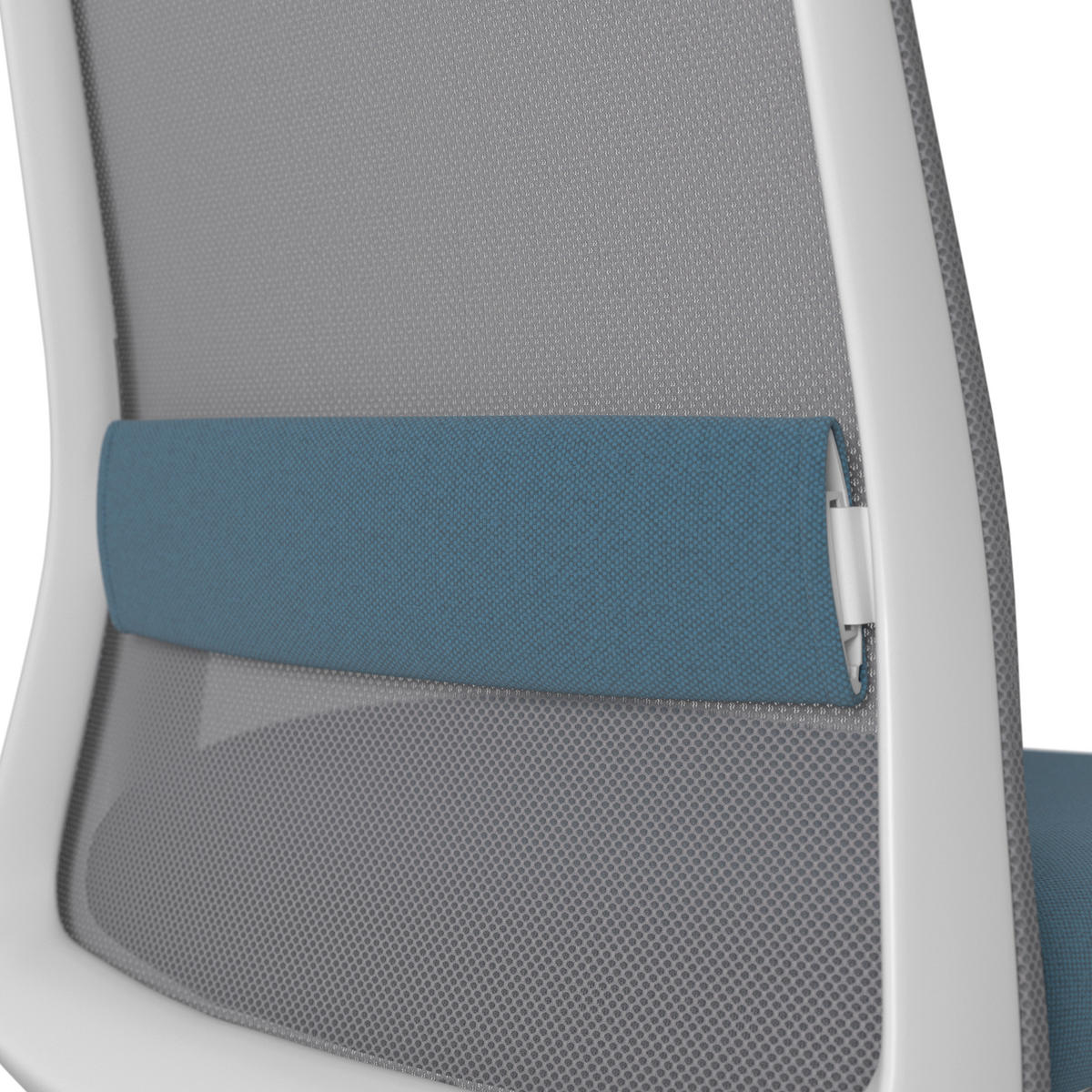 DREHSTUHL Blau, Grau, Weiß  - Blau/Weiß, MODERN, Kunststoff/Textil (70/103-115/70cm)