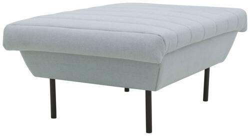 HOCKER Hellblau  - Schwarz/Hellblau, Design, Textil/Metall (70/45/70cm) - LOOKS by W.Joop