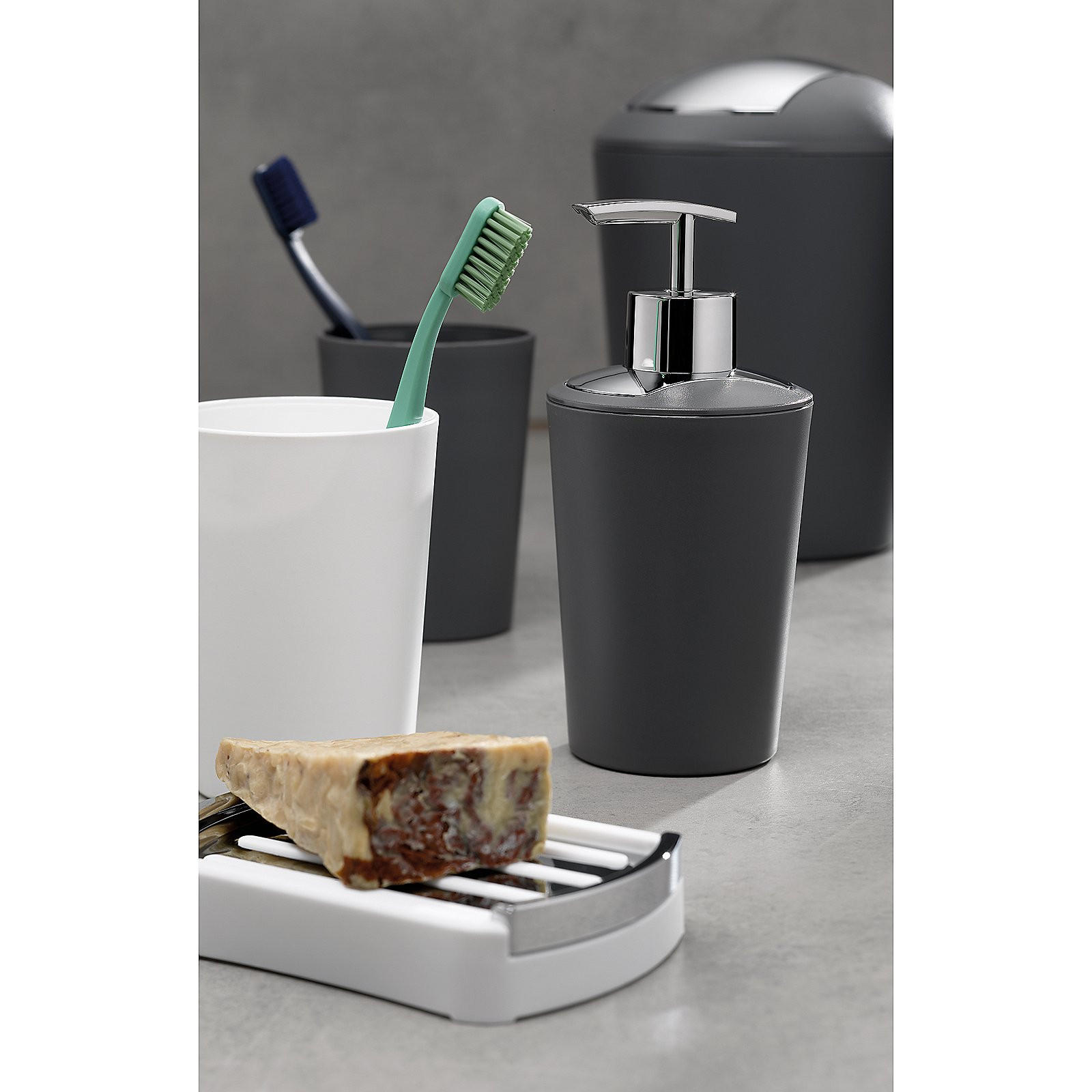 POSUDA ZA SAPUN  crna  plastika  MARTA  - crna, Konvencionalno, plastika (12,5/2,5/9,0cm) - Kela