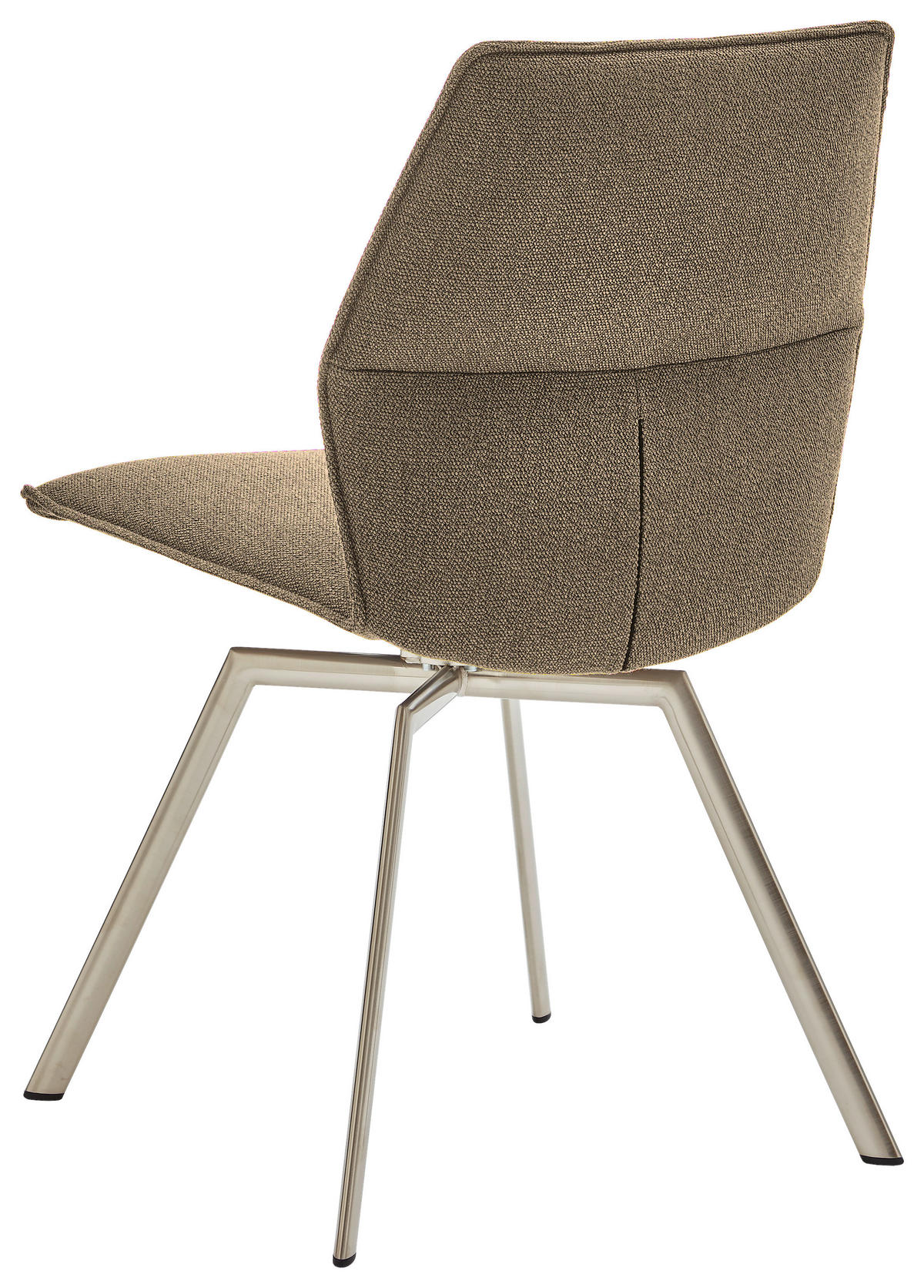 STUHL Edelstahlfarben, Fango  - Edelstahlfarben/Fango, Design, Textil/Metall (49/86/60cm) - Venjakob
