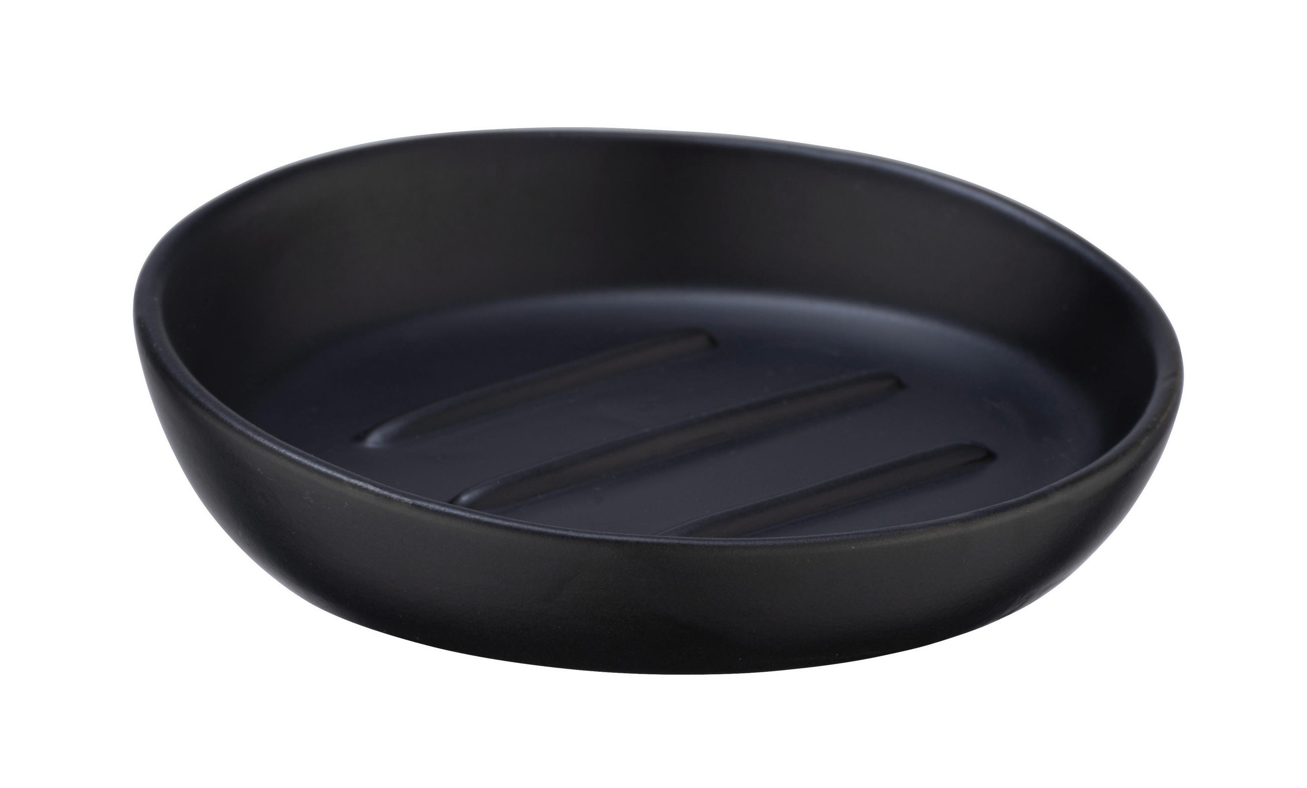 SEIFENSCHALE Keramik  - Schwarz, Basics, Keramik (11,5/3/11,5cm) - Wenko