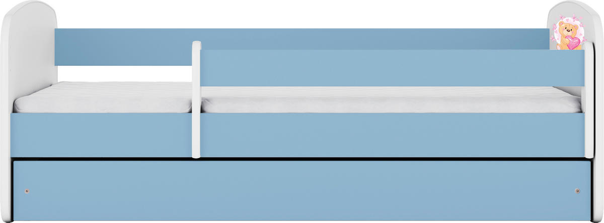 KINDER-/JUNIORBETT - Blau/Birkefarben, MODERN, Holz/Holzwerkstoff (80/160cm) - MID.YOU