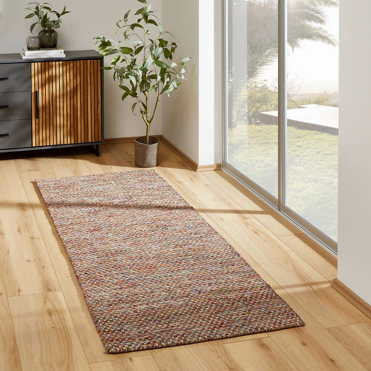 HANDWEBTEPPICH 80/150 cm Multicolor  - Multicolor, KONVENTIONELL, Textil (80/150cm) - Boxxx
