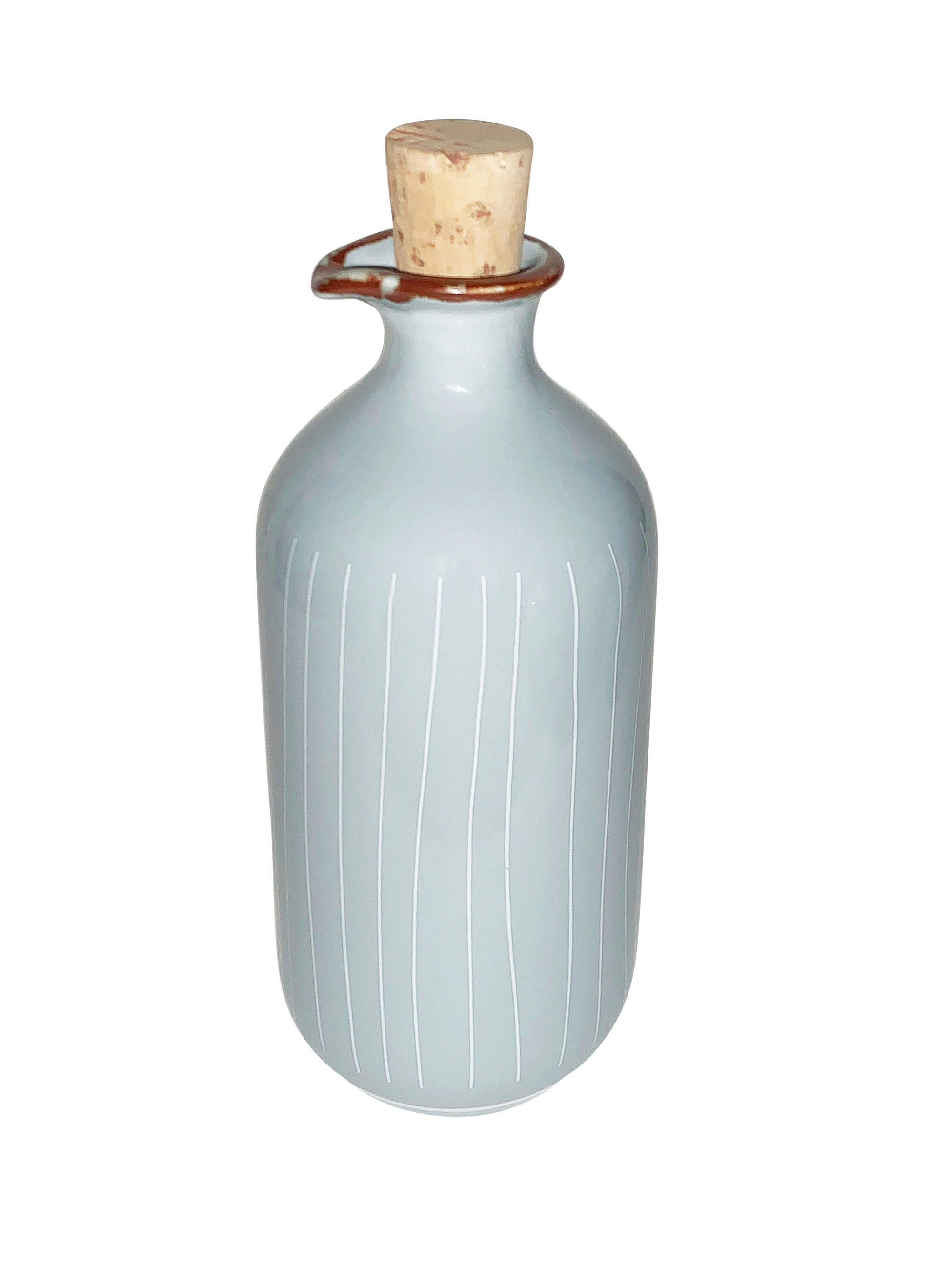 ÖLFLASCHE  - Grau, Design, Keramik (7/16cm) - Landscape