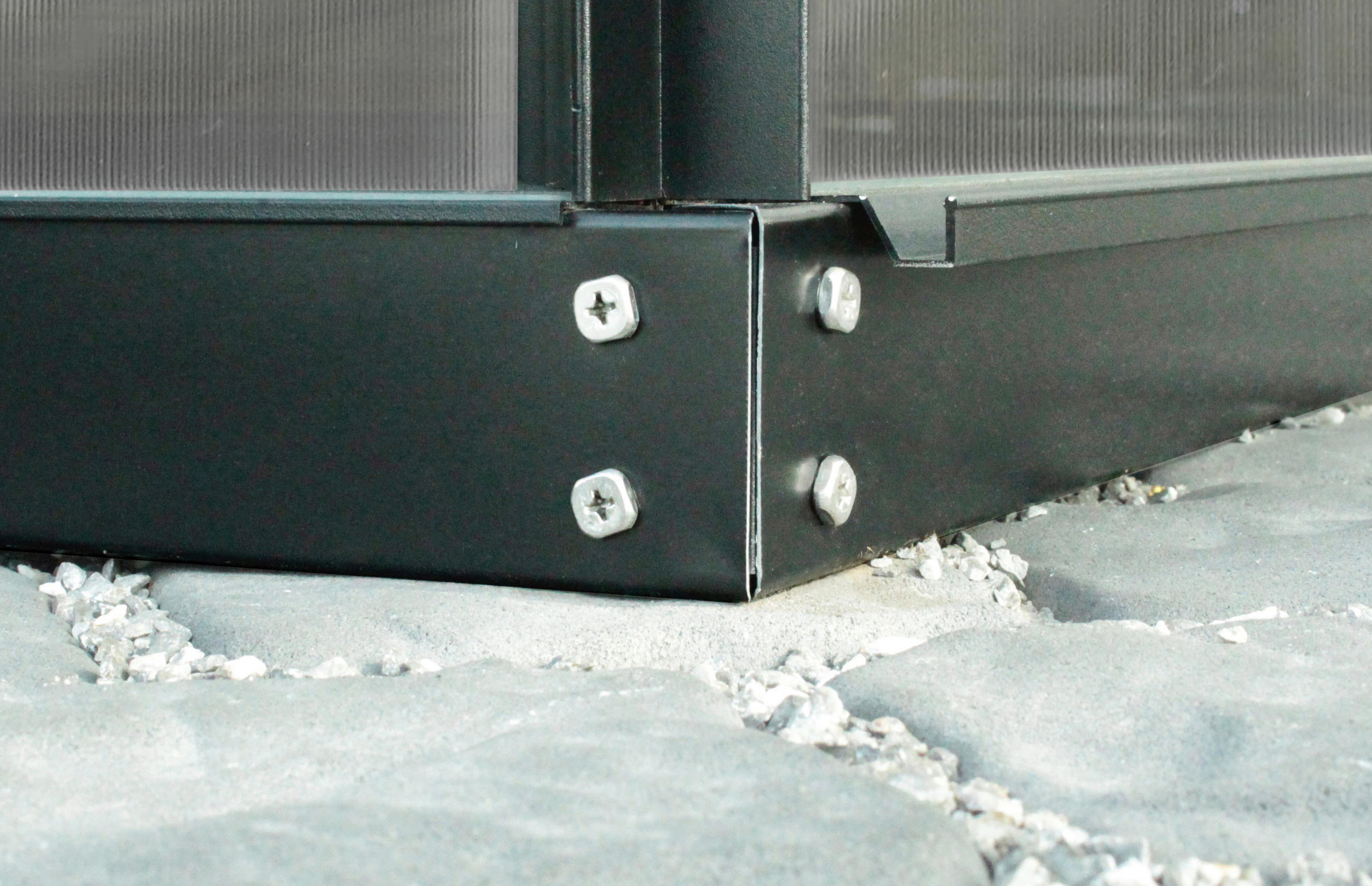 FUNDAMENT - Schwarz, Basics, Metall (130/65,3/6cm)