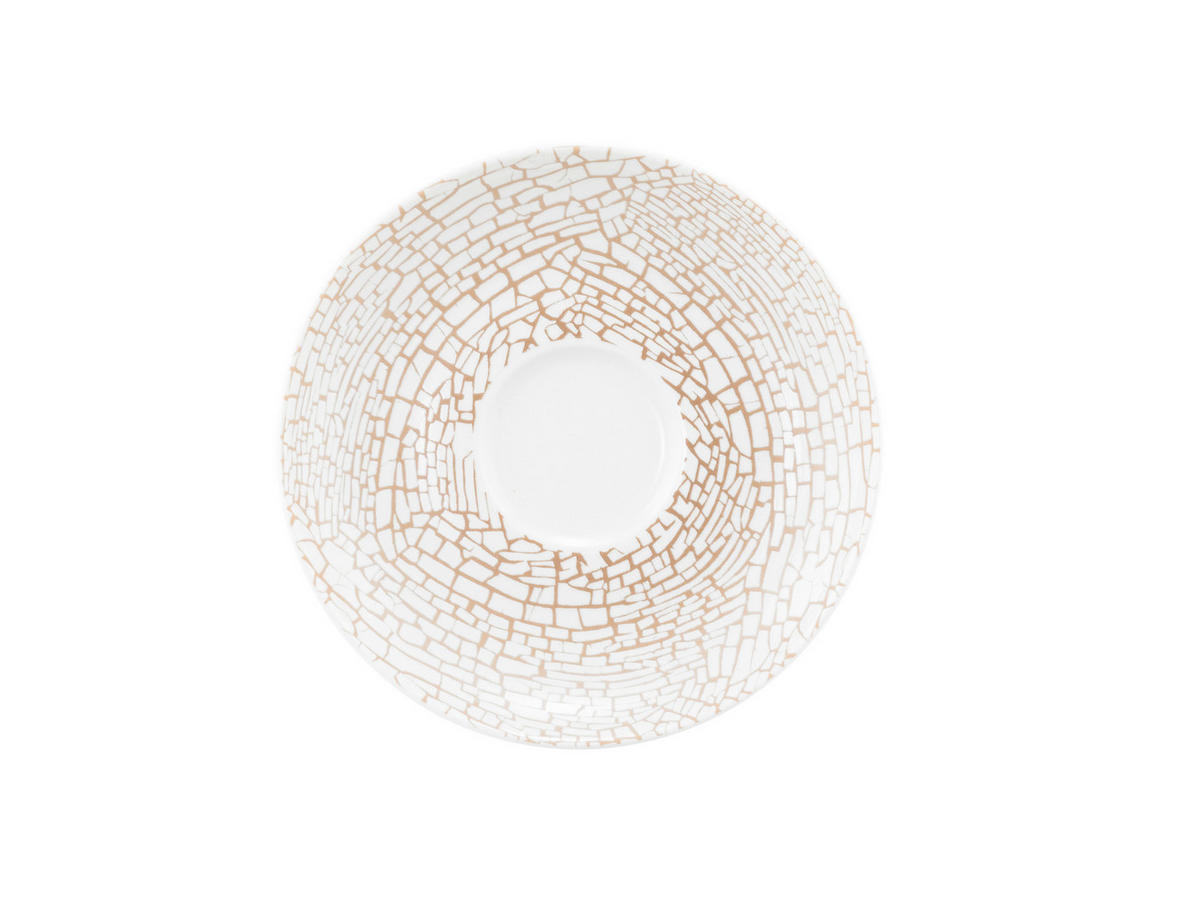TANJURIĆ ZA ŠALICU    Liberty Krakelee  - brončane boje/bijela, Basics, keramika (16,5cm) - Seltmann Weiden