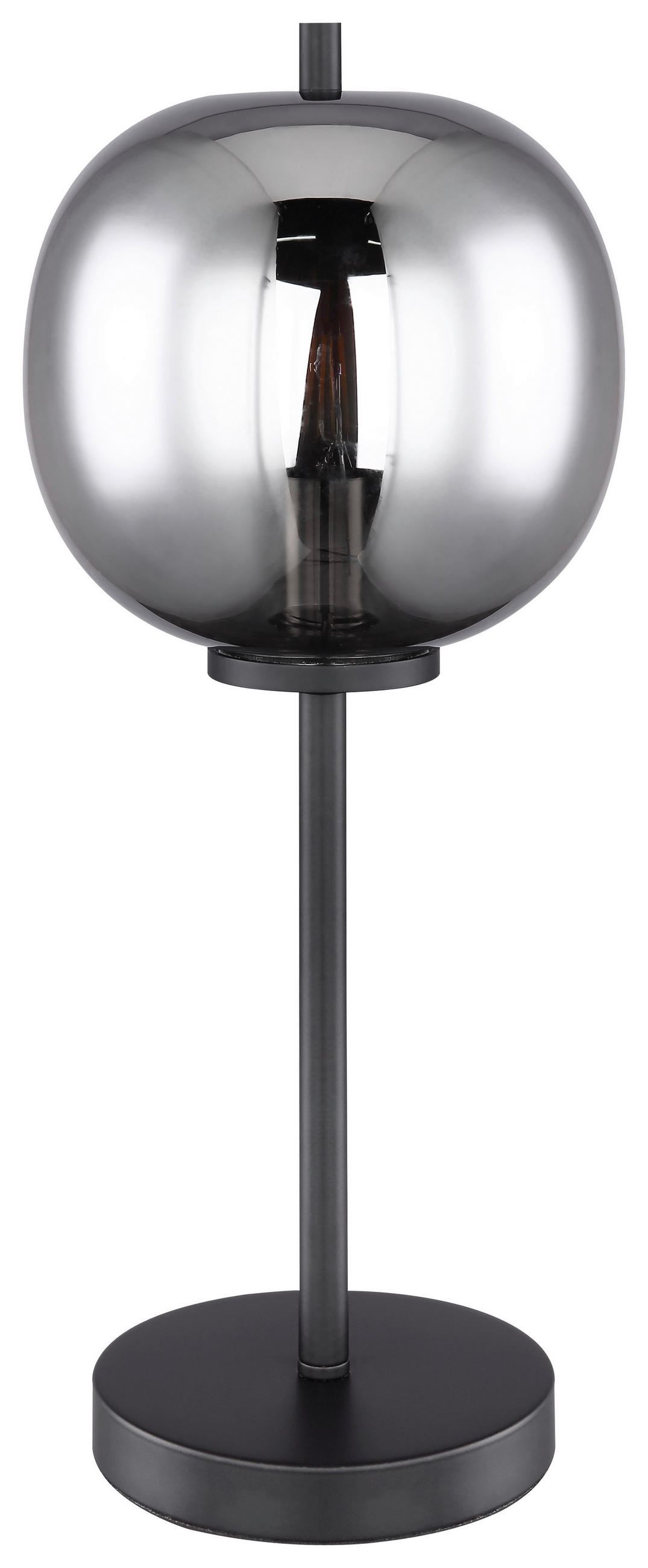 TISCHLEUCHTE - Schwarz, Basics, Glas/Metall (18,5/45cm) - Globo