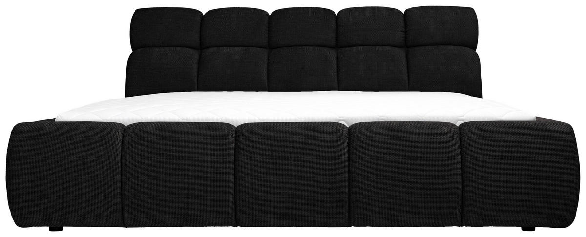POLSTERBETT 140/200 cm  in Schwarz  - Schwarz, Design, Kunststoff/Textil (140/200cm) - Esposa