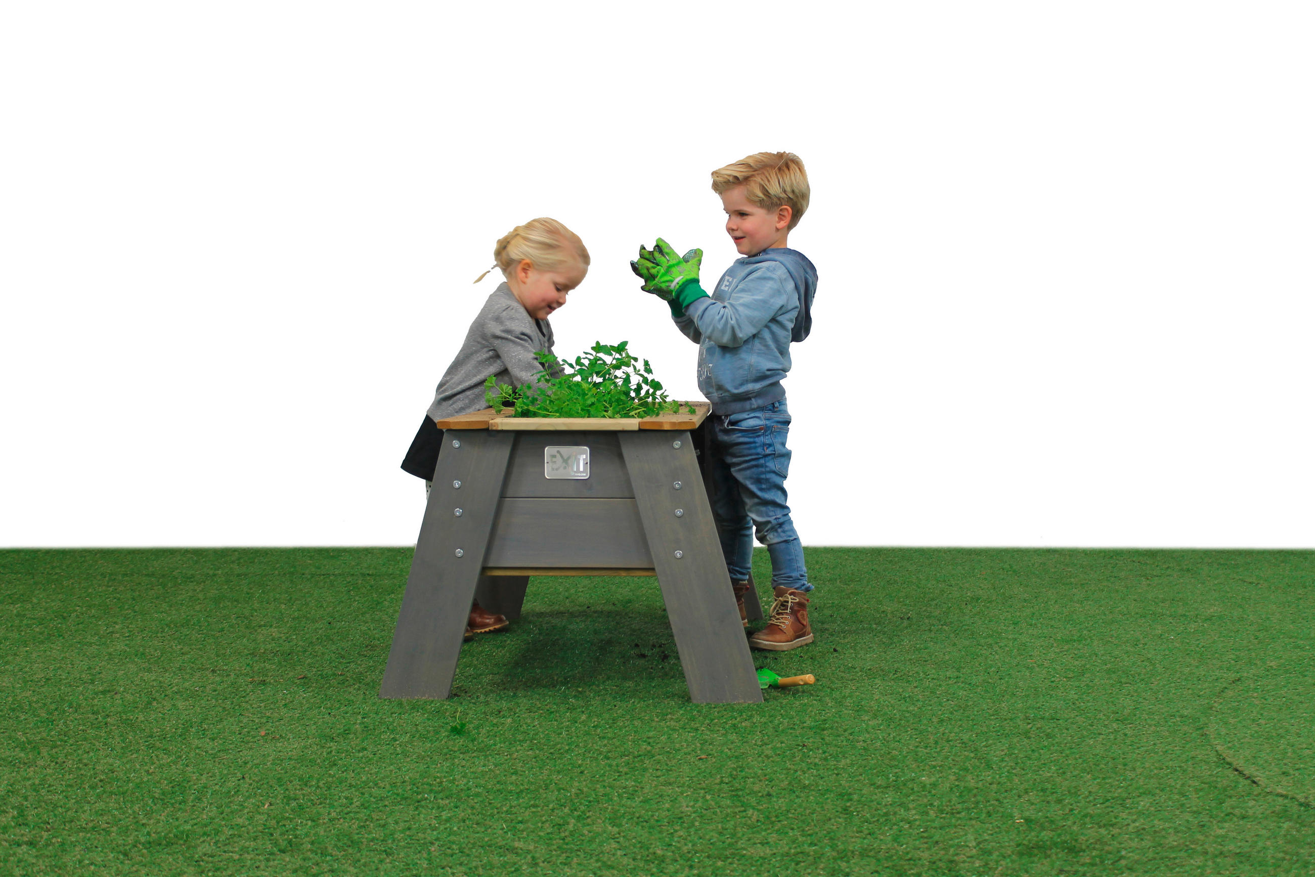 UTESET FÖR BARN - grå, Klassisk, trä (94/68/50cm) - EXIT Toys