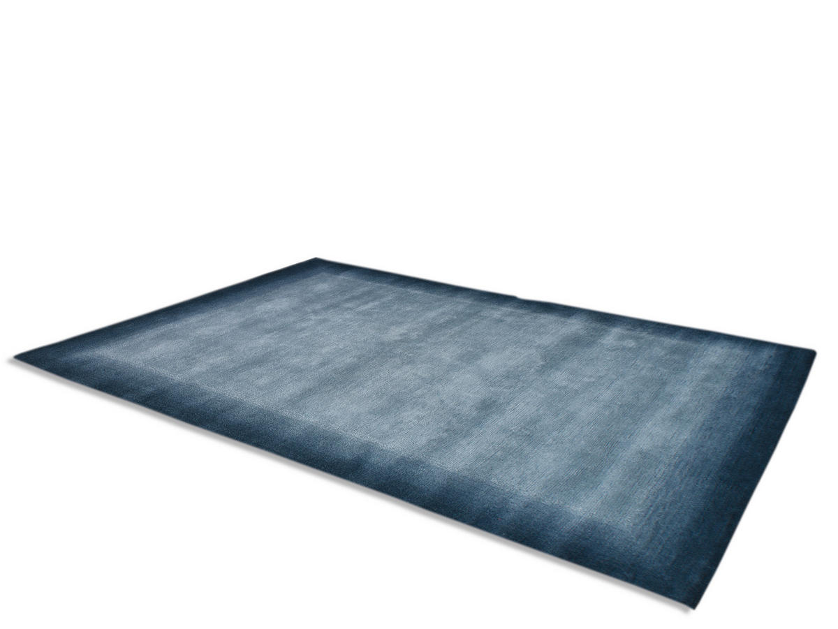 WOLLTEPPICH 70/140 cm Vinciano Tami Blau rechteckig  - Blau, Basics, Textil (70/140cm) - Cazaris