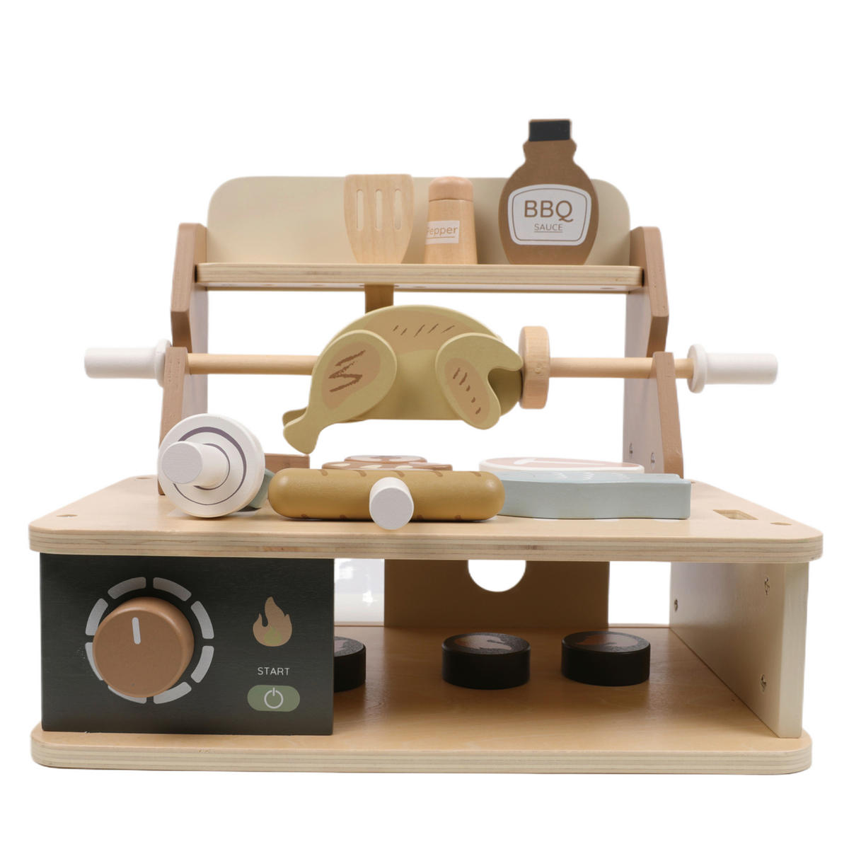 DJEČJI ROŠTILJ   - višebojno, Basics, drvni materijal/drvo (30/20/24,5cm) - My Baby Lou