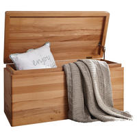 CUFĂR in lemn 80/40/40 cm  - culoare lemn fag, Design, lemn (80/40/40cm) - Livetastic