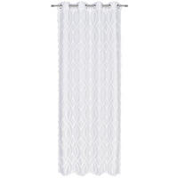 ZÁVES S OČKAMI, nepriehľadné, 140/245 cm - biela, Trend, textil (140/245cm) - Esposa
