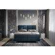 BOXBETT 180/200 cm  in Dunkelblau  - Chromfarben/Dunkelblau, Design, Holz/Holzwerkstoff (180/200cm) - Esposa