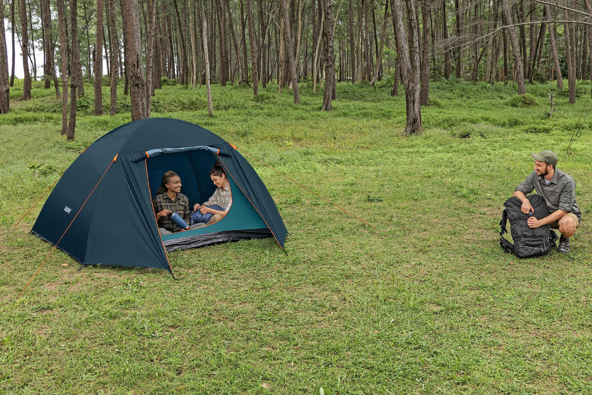 ZELT - Dunkelgrau, KONVENTIONELL, Glas/Kunststoff (280/240/140cm) - Bestway