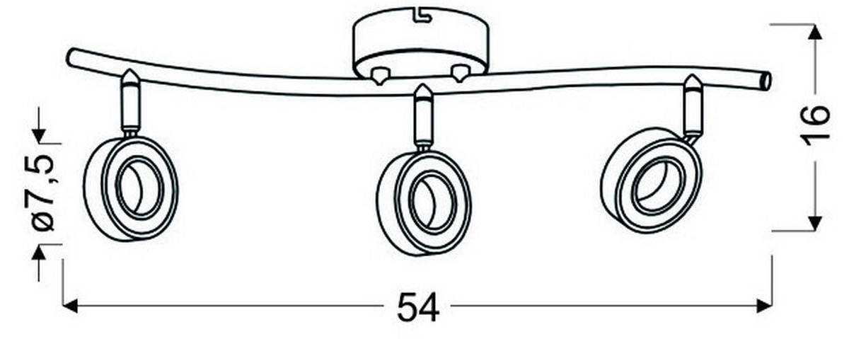 LED-SPOTLIGHT 54/9/16 cm   - Design (54/9/16cm)