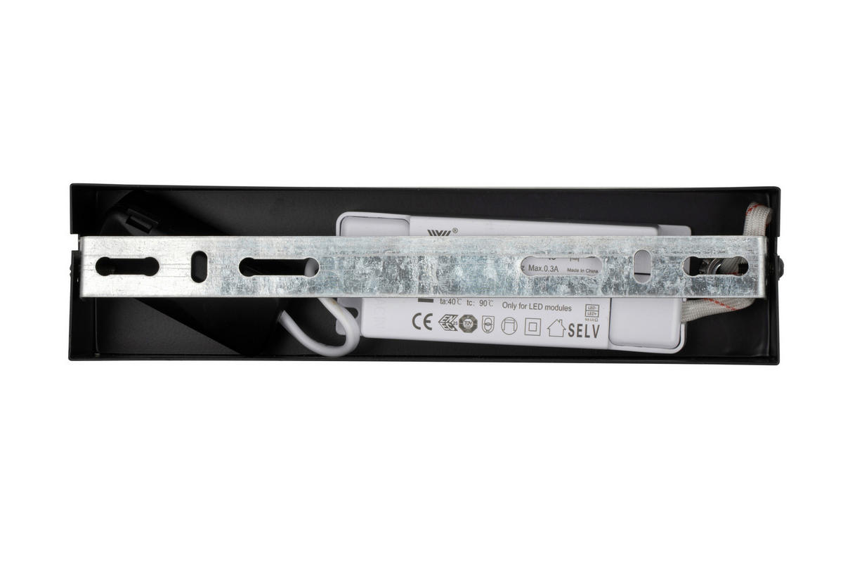LED-HÄNGELEUCHTE Stribor 330 cm   - Klar/Schwarz, LIFESTYLE, Glas/Metall (330cm) - Novel