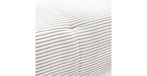 ECKSOFA Naturfarben Cord Zierkissen, Rückenkissen, Rücken echt, Sitztiefenverstellung  - Schwarz/Naturfarben, KONVENTIONELL, Textil/Metall (250/185cm) - Carryhome