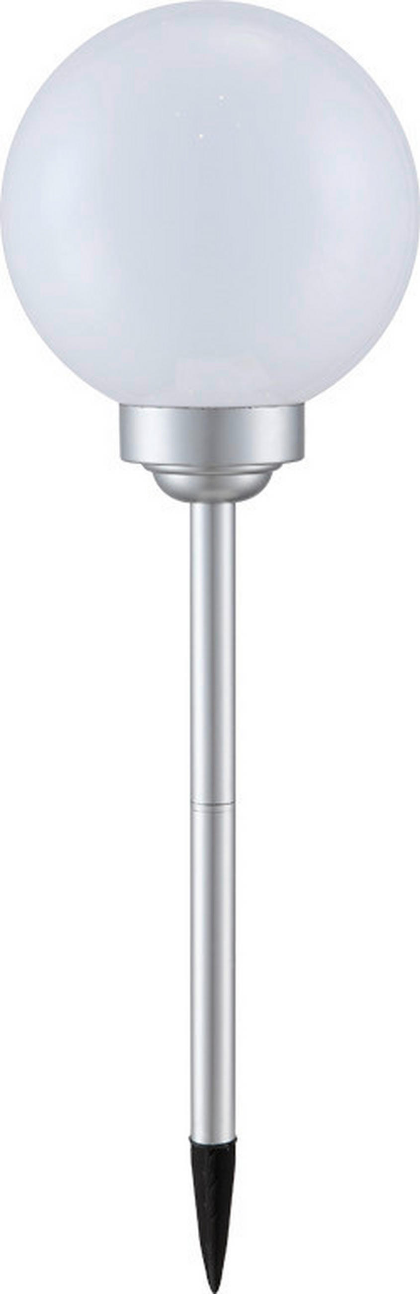 SOLARLEUCHTENSET 3-teilig  - Silberfarben/Weiß, Basics, Kunststoff (43/10cm) - Ambia Garden