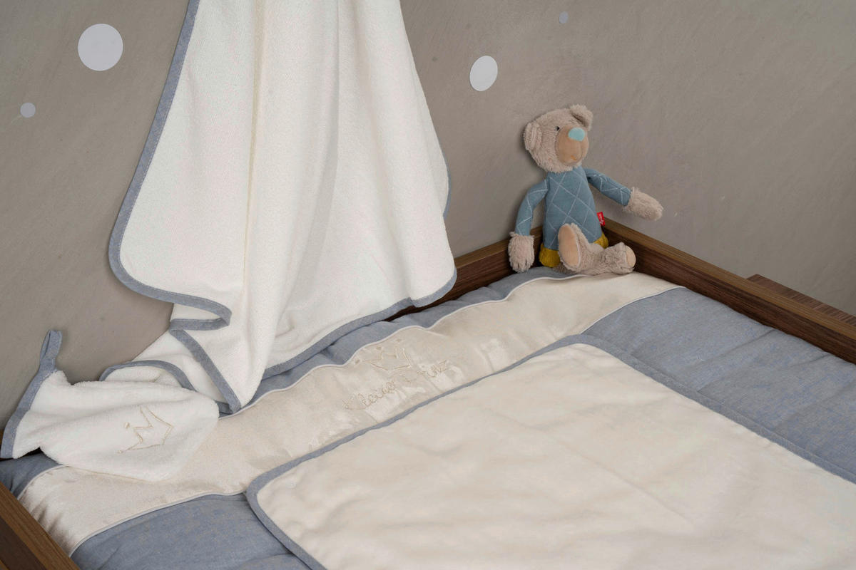 WICKELAUFLAGE - Blau, Basics, Textil (85/70cm) - Bebe's Collection