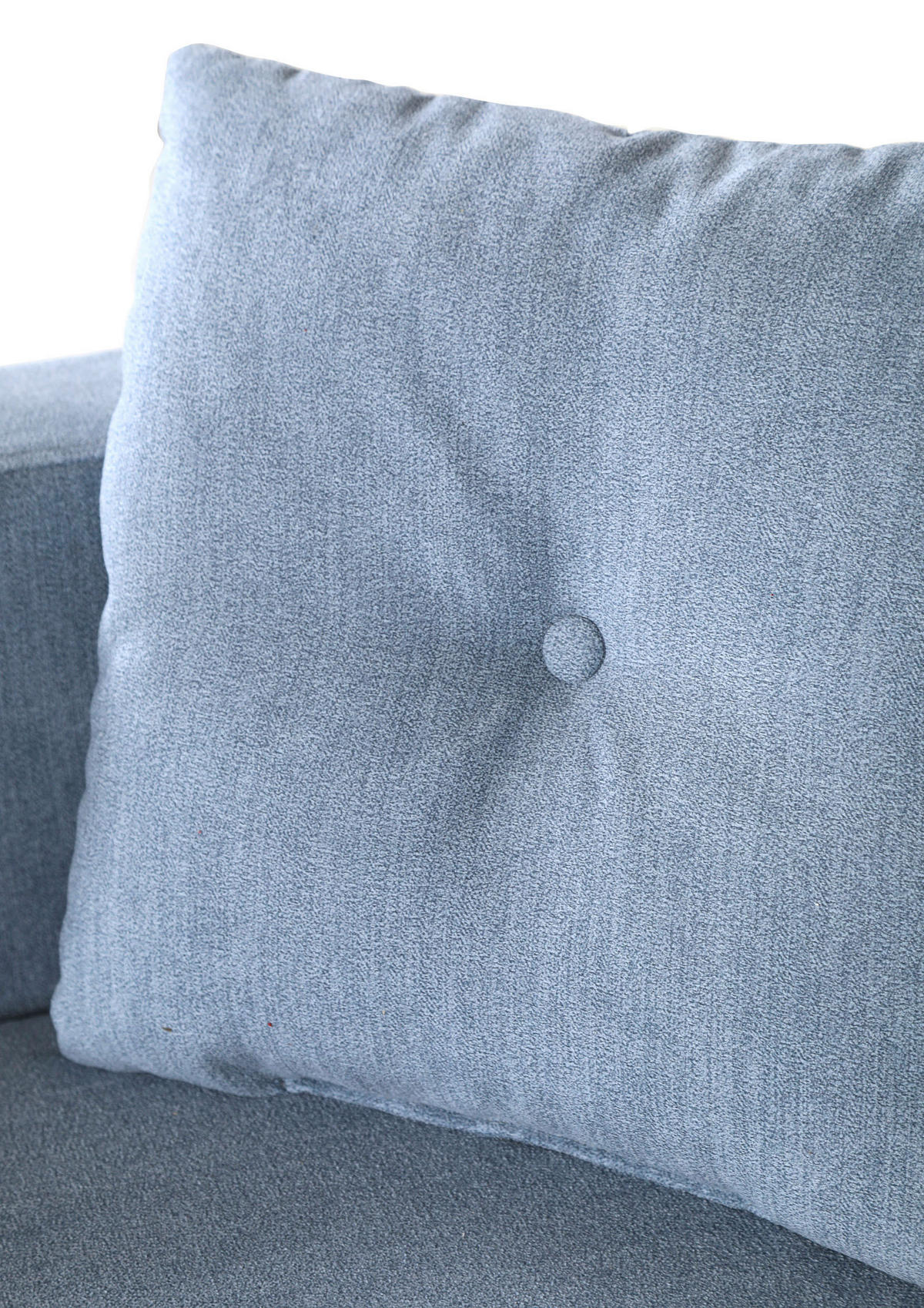 BÄDDSOFFA i flatväv ljusblå  - ljusblå/naturfärgad, Klassisk, textil (225/70/98cm) - Livetastic