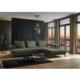 ECKSOFA in Chenille Olivgrün  305/224 cm  - Schwarz/Olivgrün, Design, Textil/Metall (305/224cm) - Dieter Knoll