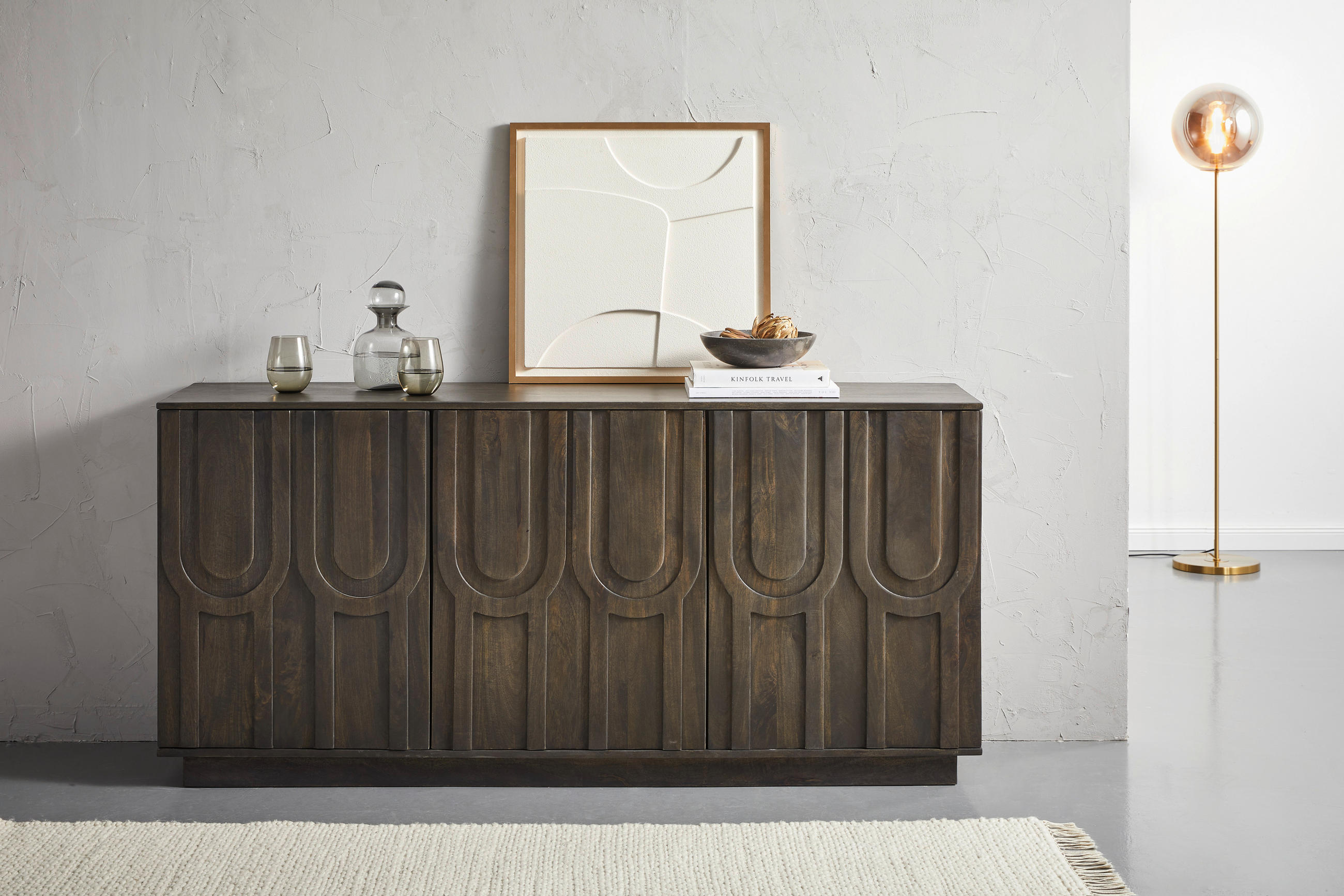 SIDEBOARD  in 170/80/40 cm  - Dunkelbraun, Design, Holz (170/80/40cm) - Livetastic