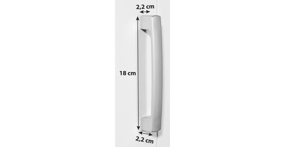 MÖBELGRIFF 2,2/18/2,2 cm Alufarben  - Alufarben, Kunststoff (2,2/18/2,2cm) - Hom`in