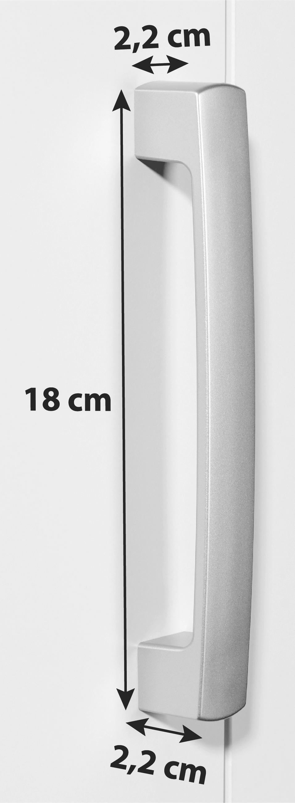 MÖBELGRIFF 2,2/18/2,2 cm   - Alufarben, Kunststoff (2,2/18/2,2cm) - Hom`in