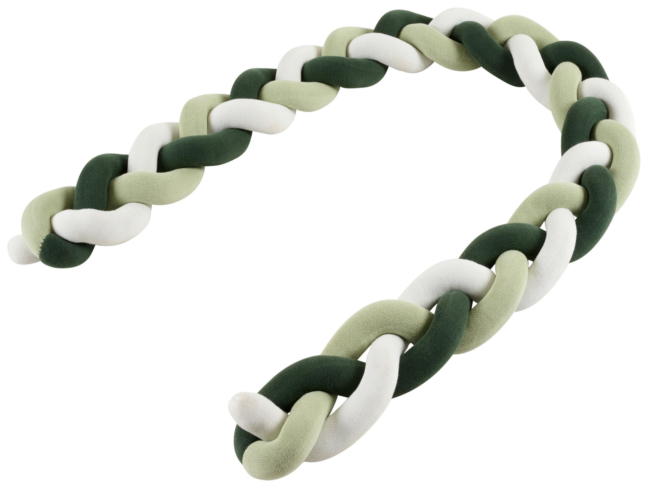 NESTCHENSCHLANGE   9/180 cm  - Salbeigrün/Creme, Basics, Textil (9/180cm) - Patinio