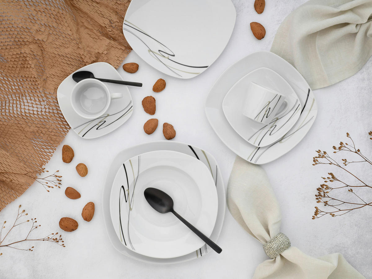 KOMBISERVICE 30-teilig  - Basics, Keramik - Creatable