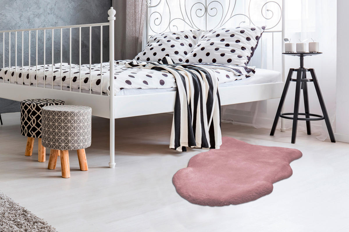 HOCHFLORTEPPICH 60/90 cm Rabbit Sheepskin 225 Lila Lila  - Lila, KONVENTIONELL, Textil (60/90cm)