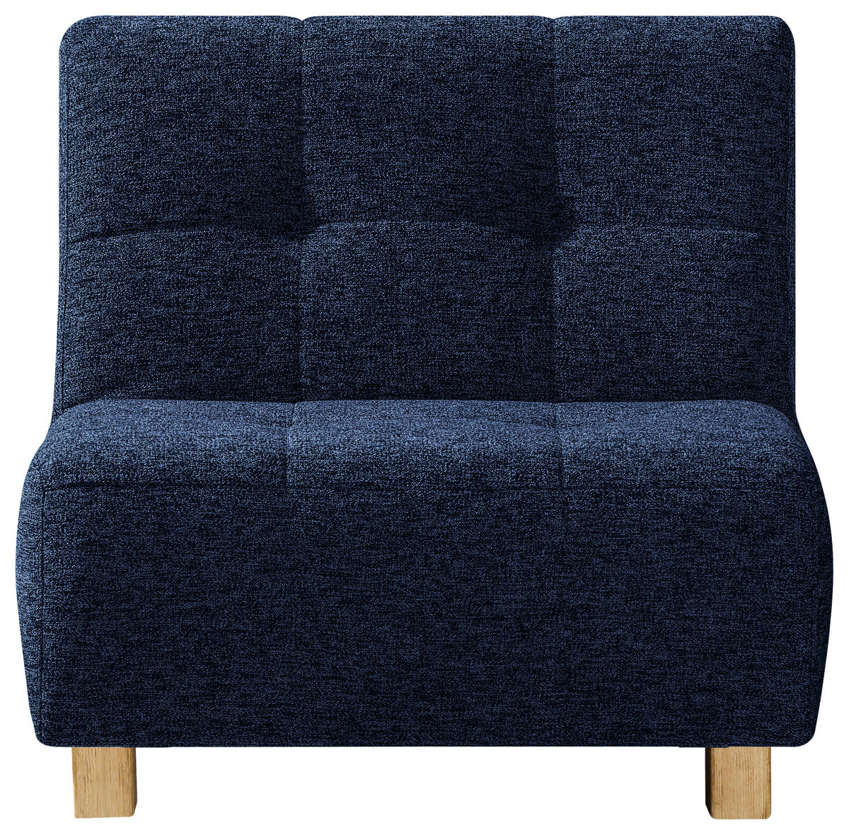 SCHLAFSESSEL Flachgewebe Dunkelblau    - Naturfarben/Dunkelblau, Design, Holz/Textil (85/92/102cm) - Novel