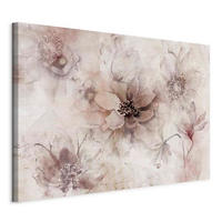 LEINWANDBILD Landschaft und Natur, Abstraktes, Blumen Cappuccino, Grauweiß  - Grauweiß/Cappuccino, Basics, Holzwerkstoff/Textil (60/40/1,2cm) - artgeist