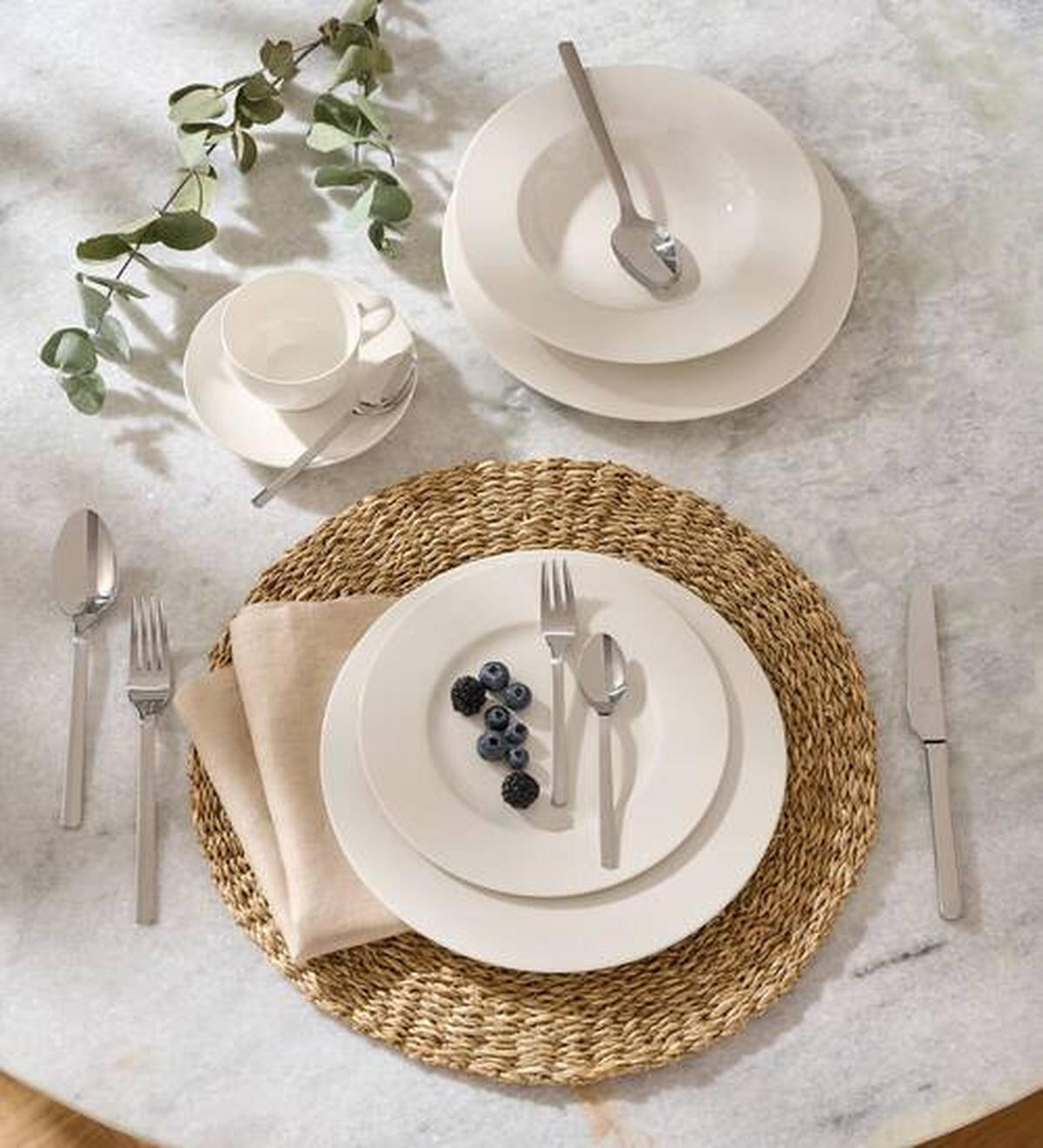 PODŠÁLEK porcelán (fine china)  - bílá, Konvenční, keramika (18cm) - Villeroy & Boch