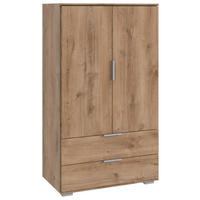 HIGHBOARD  in 81/140/40 cm  - Plankeneiche/Silberfarben, Konventionell, Holzwerkstoff/Kunststoff (81/140/40cm) - Carryhome